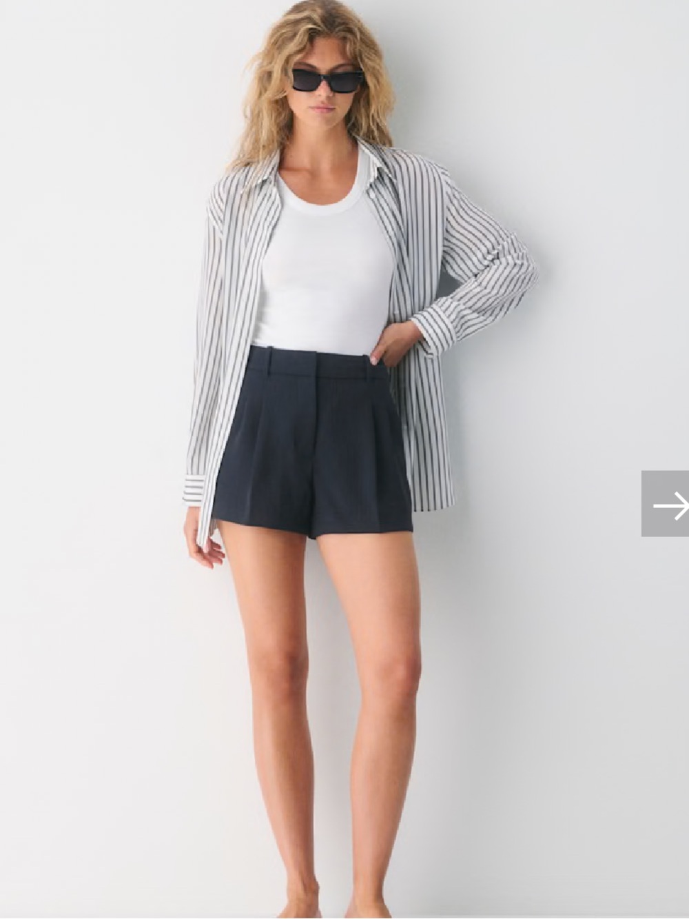 Aritzia High-Waist Tailored Shorts